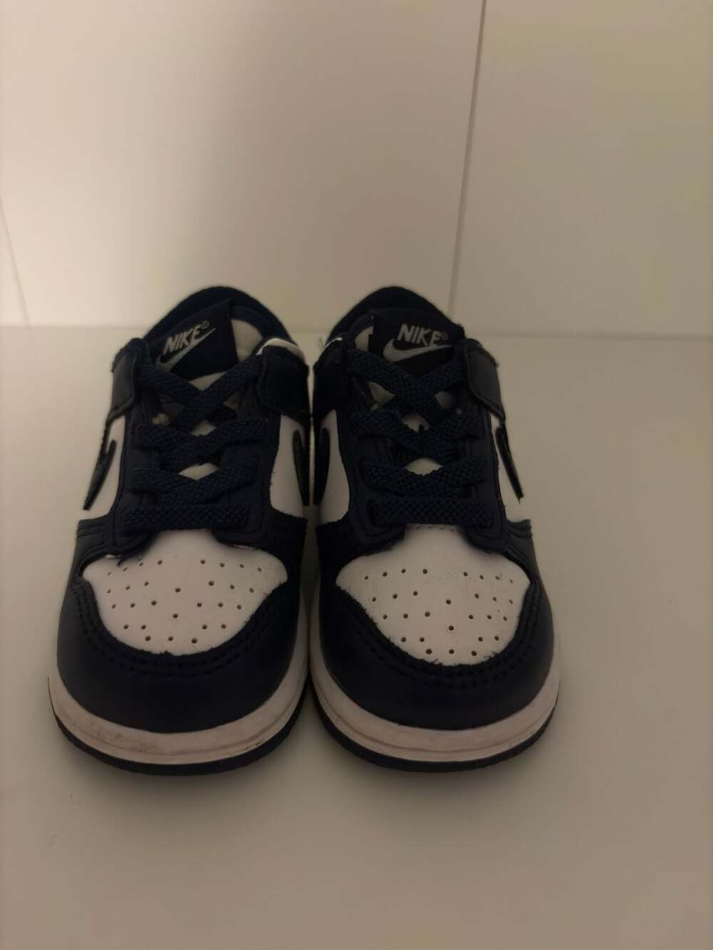 Nike Dunk Low TD Midnight Navy White Toddler Sneakers 5C